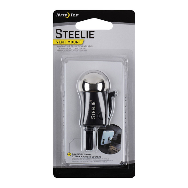 Steelie Nite Ize Vent Ball-Mount, Aluminum/Stainless Steel, Gray STVM-11-R7